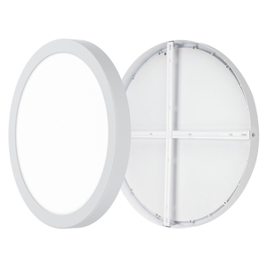 Lampada da Soffitto Moderna con Sensore di Emergenza, Pannello <span class=keywords><strong>LED</strong></span> Rotondo in Alluminio 30W/40W, Montaggio a Filo, Garanzia di 5 Anni per Uffici e Ospedali - Product Image 5