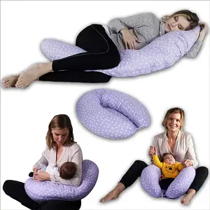 Wholesale Pregnancy Nursing Pillow Full Body Support For Adults And Pregnant Women Removable 100% Cotton Cover