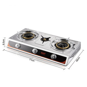 Fornello a <span class=keywords><strong>Gas</strong></span> RAF R.8515 per Uso Domestico con Pannello in Acciaio Inox e Accensione Elettronica - Product Image 5