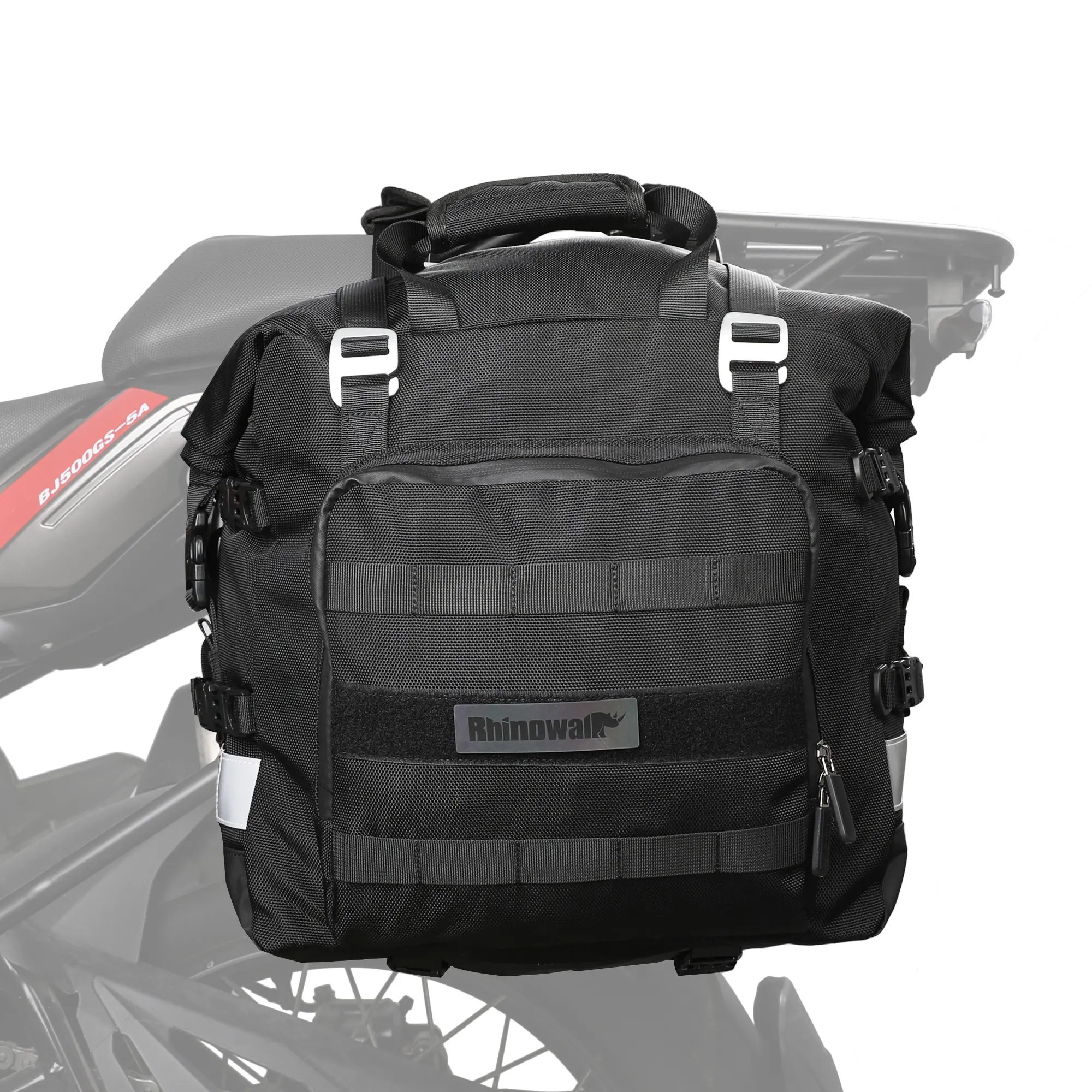 Rhinoworld-sac de siège latéral de moto de 20l, sacoche de selle de moto pour bagages de voyage de moto ADV