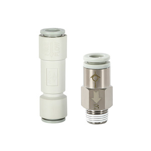 Conector de válvula de retención PinK de 1/4 pulg. tipo inserto para gas, temperatura normal, cobre niquelado 12AKH - Product Image 1