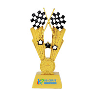 Nouveau bricolage bois de hêtre et étoile cristal Golf trophée personnalisé Cricket volley-ball métal trophée tasses en bois cheval trophées