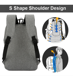 OMASKA दैनिक यूएसबी स्कूल बैग सेट bolsos डे ला mochila डेल ordenador portatil 3 में एक बैग सेट फैशन यूएसबी लैपटॉप बैग बैग - Product Image 5