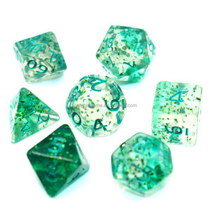 Ensemble de dés en acrylique <span class=keywords><strong>soufflé</strong></span> multicolores personnalisés DND, 7 pièces, <span class=keywords><strong>pour</strong></span> les jeux de table Dungeons & Dragons - Product Image 3