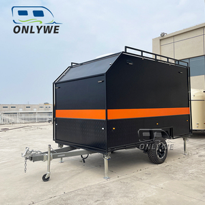 ONLYWE Petite caravane avec intérieur complet, capacité 4 personnes, cabine isolée <span class=keywords><strong>pour</strong></span> le camping en toutes saisons - Product Image 1