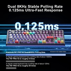 Aula F87 Pro V2 Junta de teclado para juegos de gama alta de próxima generación Teclado mecánico inalámbrico RGB intercambiable en caliente para juegos - Product Image 3