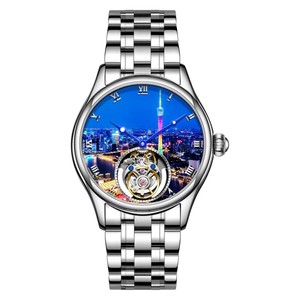 Reloj Mecánico Automático Tourbillon 7076 con Diseño de Torre de Moda, Esfera Isoperibólica, Relojes Mirar, Nuevo Diseño 2024 para Hombre - Product Image 3