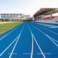 Piste de complexe sportif en granulés de caoutchouc SBR et résine PU, résistante aux températures extrêmes, qualité export pour les stades du Moyen-Orient