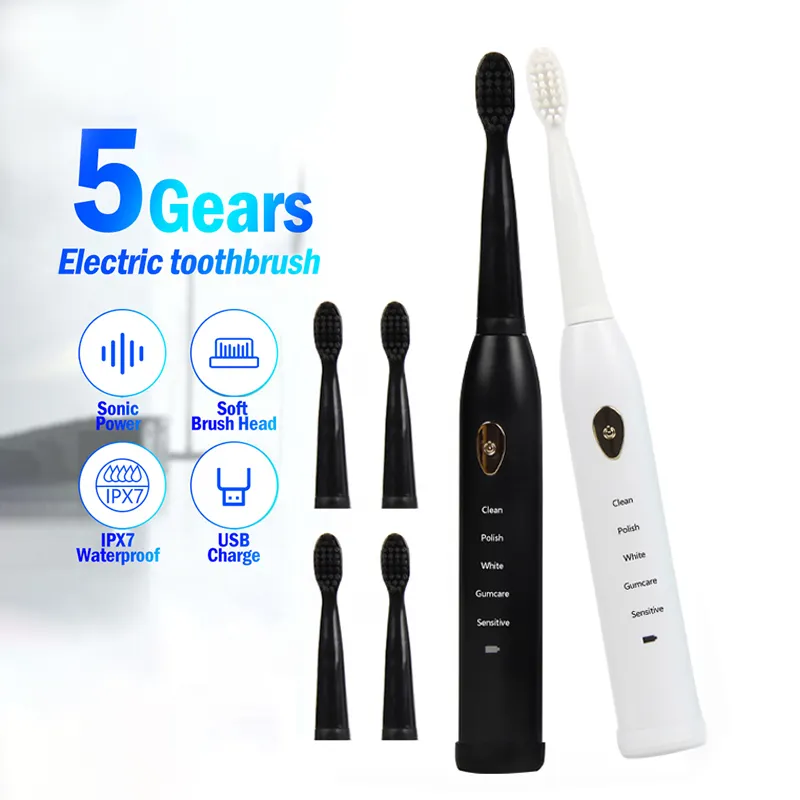 Wholesale Adult Round Electric Tooth Brush Ultrasonic Automatic Electronic Smart Sonic Electric Toothbrush OEM 2022