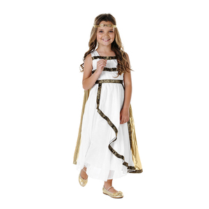 Conjuntos de Disfraces de <span class=keywords><strong>Toga</strong></span> Griega Antigua para Niñas de 12 a 14 Años - Disfraces de Halloween de Princesa Romana Egipcia Atenea de Alta Calidad en Poliéster Transpirable - Product Image 4