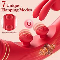 Vibrateur double tête Rabbit, double stimulation, massage du clitoris, produits pour adultes, rechargeable par USB