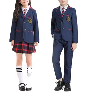 Cheap Wholesale Primary Kindergarten Clothes T Shirt for School Uniforms Plus Size Blazer Suit