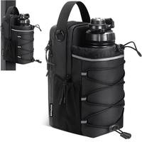 Sac de sport magnétique noir personnalisé, pochette portable pour téléphone, argent liquide, clés, nouveau design, sac de sport imperméable en Oxford, sacs d'extérieur