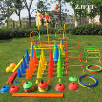 ZJFIT Cône d'agilité de football Modèle 001 en PE pour usage extérieur, logo personnalisable, léger (20g), entraînement de vitesse, échantillon en 3-7 jours, MOQ