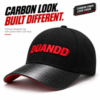 Özel Logo Karbon Fiber Desenli Siperlikli Beyzbol Şapkası Otomotiv Yarış 6 Panel Yapılı 3D Nakışlı Kişiselleştirilmiş Şapka
