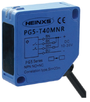 Sensor Fotoelektrik Refleksi Difus Jarak Jauh HEINXS PG5-D02MR dengan Output Relay 12-230V AC/DC Waktu Respons <5ms
