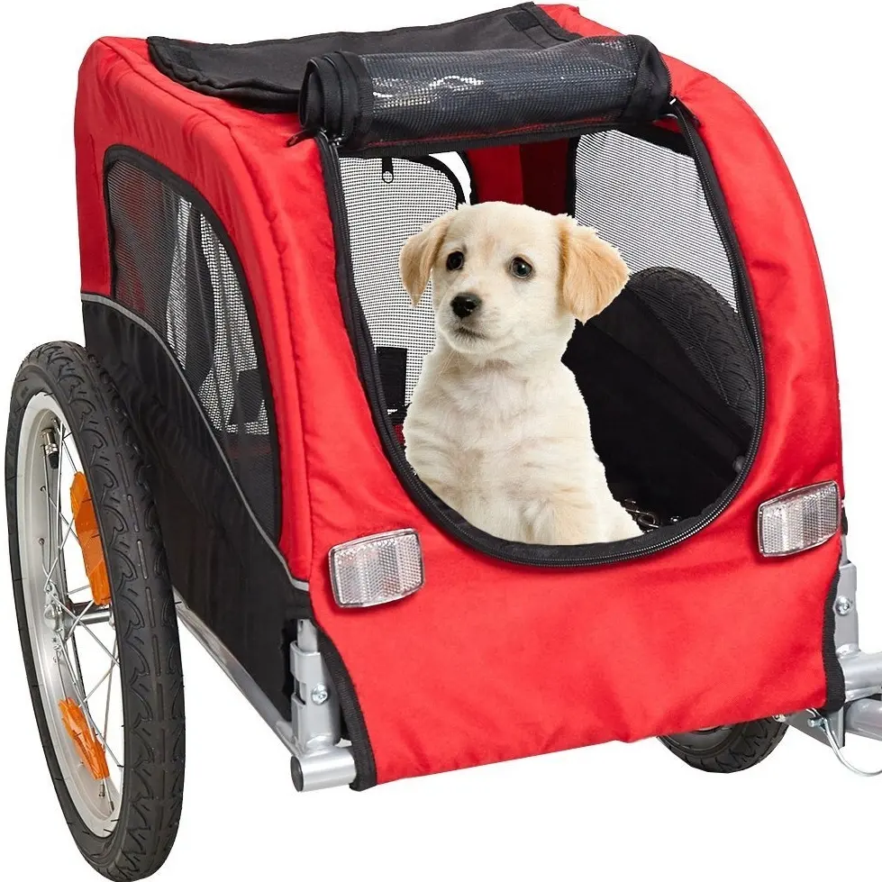 Remolque de bicicleta transportador de mascotas y remolque de carro de perro Jogger