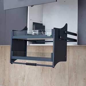 Cesta de Almacenamiento Extraíble de Vidrio para Armario, Estantes Extraíbles Automáticos - Product Image 2