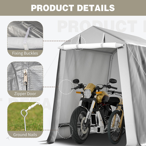 <span class=keywords><strong>Abri</strong></span> d'auto imperméable résistant aux UV personnalisé <span class=keywords><strong>pour</strong></span> <span class=keywords><strong>moto</strong></span>/vélo/<span class=keywords><strong>abri</strong></span> <span class=keywords><strong>de</strong></span> stockage d'outils <span class=keywords><strong>de</strong></span> <span class=keywords><strong>jardin</strong></span> <span class=keywords><strong>abri</strong></span> <span class=keywords><strong>de</strong></span> stockage extérieur portable - Product Image 4