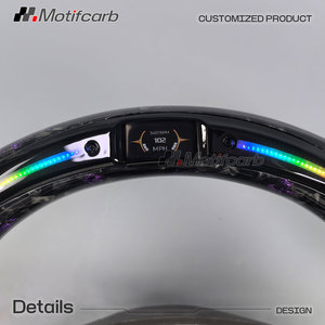 Volant intelligent LED en fibre de carbone forgée sur mesure, couleur violet, pour Chrysler 200 200S 300 300C 300S Pacifica 2011-2015 - Product Image 4