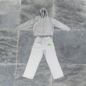 Conjunto Deportivo de Invierno para Hombre, Personalizado, Ecológico, Transpirable, de Poliéster/Algodón Grueso, Corte Regular, Sudadera con Capucha y Pantalones Jogger Largos - Product Image 5