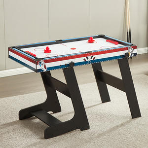 โต๊ะผ้าสีเขียว4-in-1พับได้หลากขนาดโต๊ะเล่นบิลเลียดเทนนิสฮอกกี้โต๊ะฟุตบอลพลาสติก - Product Image 4