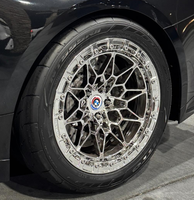 Jante de voiture de course de dragster 826m Triple Chrome Forged Wheel Beadlock pour BMW M3 M4 F30 F80 G20 G22 G80 G82 5x112 5x120 17 18 19 20 pouces