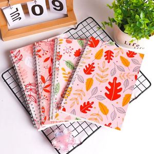 Carnet créatif double face pour étudiant, style japonais, à feuilles mobiles, design frais et épuré, bloc-notes simple à spirale - Product Image 2