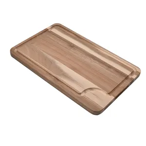 जॉयवेव बुचर चॉपिंग ब्लॉक अनुकूलित कटिंग बोर्ड बड़ा अखरोट की लकड़ी का प्राकृतिक टिकाऊ लकड़ी का कटिंग बोर्ड