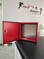 Boîtier de commande mural métallique IP65 120, porte simple ouverte et rails de montage interne pour la distribution d'énergie commerciale