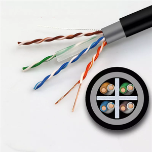 Câble <span class=keywords><strong>Ethernet</strong></span> double <span class=keywords><strong>blindé</strong></span> S/FTP CAT6 Gigabit 10000ft UTP CAT6E cordon de raccordement intérieur extérieur 23AWG câbles de Communication FTP - Product Image 6