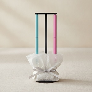 Customizable Cylindrical Metal Fine Tip <b>Pen</b> and Soft Stylus Desk Set with T-Shaped Stand Round Base Corporate Gift - Product Image 5