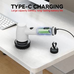 Brosses de nettoyage à manche court rechargeables par USB Épurateur d'évier Baignoire Lave-vaisselle pour épurateur de cuisine Outil de nettoyage pour - Product Image 5