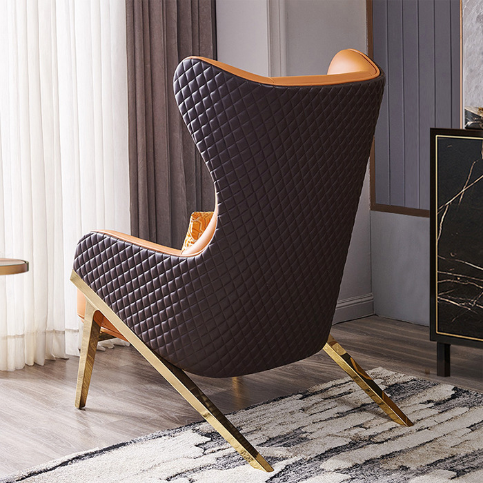 chair cognac
