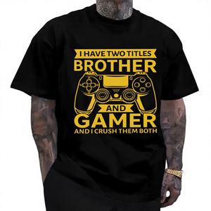 Camisetas Divertidas Unisex de Cuello Redondo con Estampado Dry-Fit - Atuendo Básico Novedoso para Hombre y Regalo para Papá Hecho en - Product Image 1