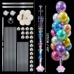 7/13/19 Tubes ballons <span class=keywords><strong>support</strong></span> porte-ballon forme d'arbre en plastique fête d'anniversaire mariage bébé douche décoration extérieure <span class=keywords><strong>Support</strong></span> - Product Image 4