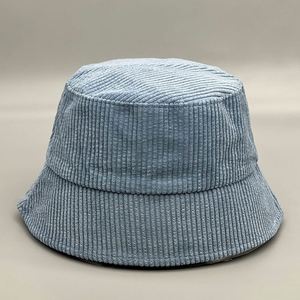 Wholesale Blank Corduroy Bucket <b>Hats</b> Unisex <b>Summer</b> Travel Beach Fisherman Cap for Men <b>Women</b> Teens Promotion Gift - Product Image 4