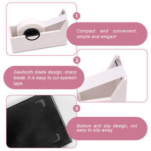Coupeur de ruban adhésif blanc et noir en gros Outils de maquillage Papeterie pour le ruban de cils Cils et Outils Catégorie - Product Image 6