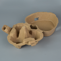 Boîte à œufs en forme de cœur, 3 compartiments, plateau en pulpe de papier biodégradable, emballage décoratif pour œufs de volaille de qualité supérieure, pour œufs en cadeau