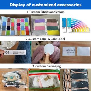 20-30 cm工場卸売り安いぬいぐるみぬいぐるみクレーン爪マシン用ソフト漫画ペルーチ - Product Image 5