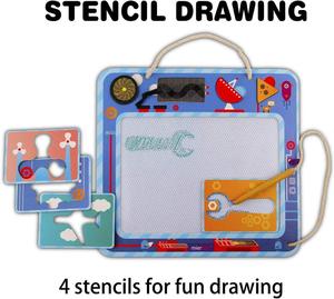Tablero de dibujo magnético para niños pequeños, Robot de pintura, juegos de garabatos, creativo, tamaño de viaje - Product Image 2