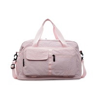 Sac de sport en nylon personnalisé avec logo, polyester, grande capacité 20-35L, sangle réglable pour la gym, les voyages, les week-ends, les sports, les activités de plein air et la remise en forme
