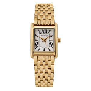 Прямые поставки с завода: женские кварцевые часы в классическом квадратном стиле, под старину, водонепроницаемые, корпус из сплава, ремешок из нержавеющей стали, модные. - Product Image 2