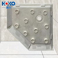 Bak Mandi HOKO White Neo-Angel Desain Modern dari Akrilik Solid Surface, Pancuran yang Kokoh dan Bergaya untuk Kamar Mandi