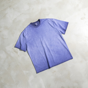 Camiseta con Logotipo Personalizado en Relieve 3D, Camisetas de Algodón con Transferencia Térmica, Camiseta Oversize de Algodón con Hombros Caídos para Hombre - Product Image 3
