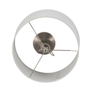 Contemporary Metal Slim Cone Table <b>Lamps</b> With White Shades For Bedroom Living Room Decor - Product Image 6