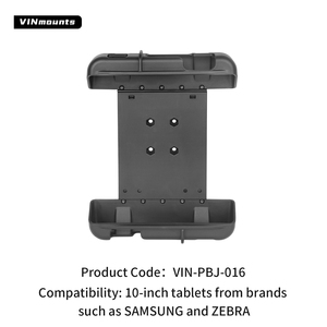 VINmounts 10" Industrial Tablet Holder | 1.5" Ball Base | 360° Swivel | Universal Tablet Compatibility - Product Image 1