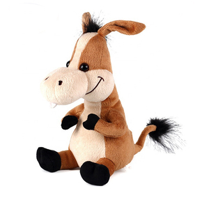 Peluche a forma di asino: grande asino seduto e mini asino portachiavi, bambola di peluche, <span class=keywords><strong>animale</strong></span> da fattoria, regalo morbido per bambini - Product Image 6