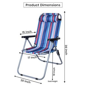Wholesale Outdoor Foldable Camping Chairs Two Position <b>Adjustable</b> Beach Chair - Product Image 4
