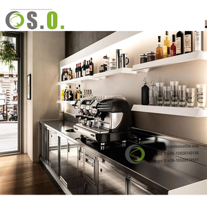 Moderno Bar Checkout Mostrador frontal Superficie sólida Café Comida rápida Restaurante Bar Mostrador - Product Image 6